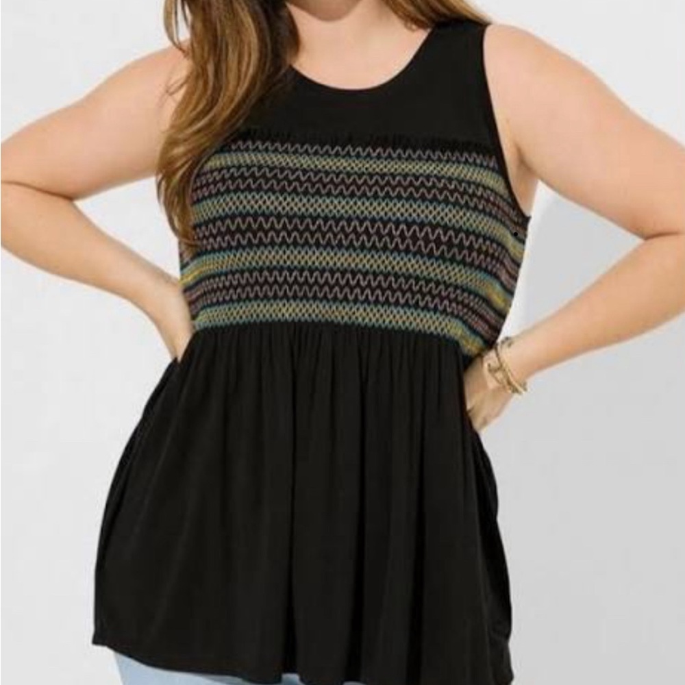 Torrid smocked tank size 2